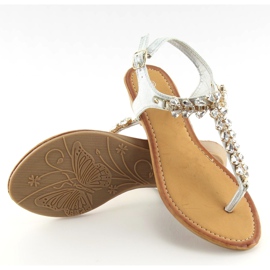 Hopeiset varvastossut 9-59 hopea harmaa 1