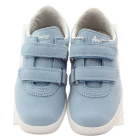 American Club Urheilukengät, sininen nahkapohja tarrana 4