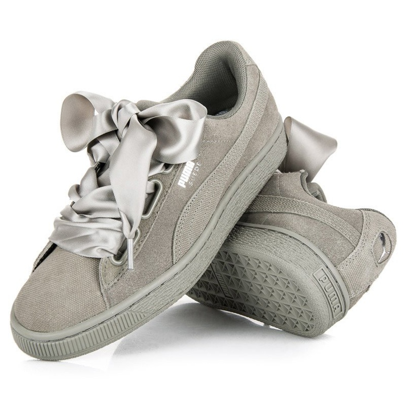 Puma Suede Heart Pebble WN`S harmaa 2