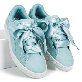 Puma Suede Heart Pebble WN`S sininen 1