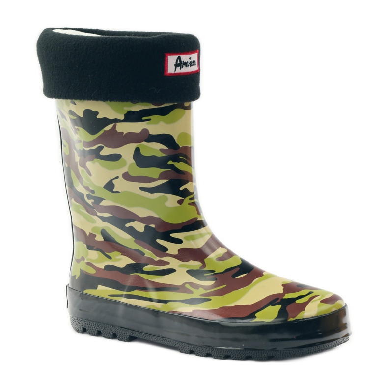 American Club Galoshes-sukka + amerikkalainen camo-sisäosa vihreä ruskea musta 1