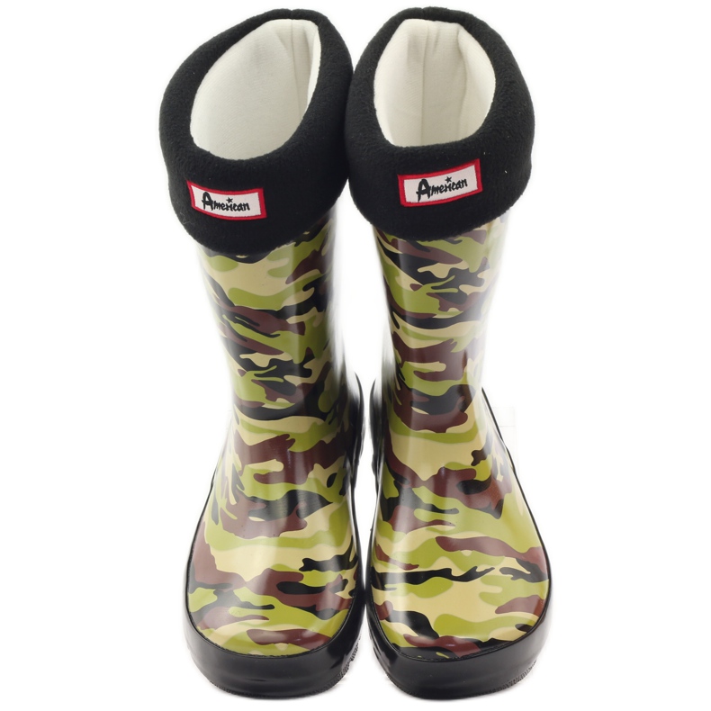 American Club Galoshes-sukka + amerikkalainen camo-sisäosa vihreä ruskea musta 4