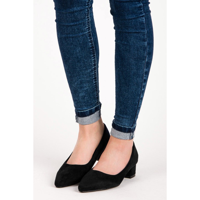 Best Shoes Mokkapumput matalalla korolla musta 2