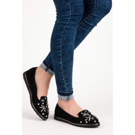 Fama Mokkanahkaa koristeilla musta 2