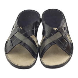 Miesten nahkaiset tossut Naszbut 055, tummansininen 4