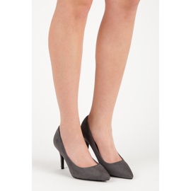 Milaya Harmaa mokkanahkakorkokengät 2