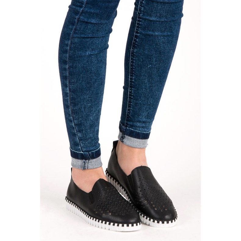 Seastar Openwork Slip On lenkkarit musta 2