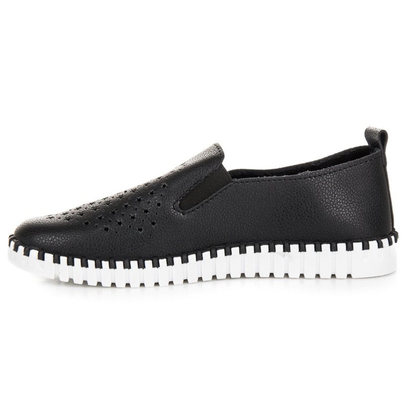 Seastar Openwork Slip On lenkkarit musta 1