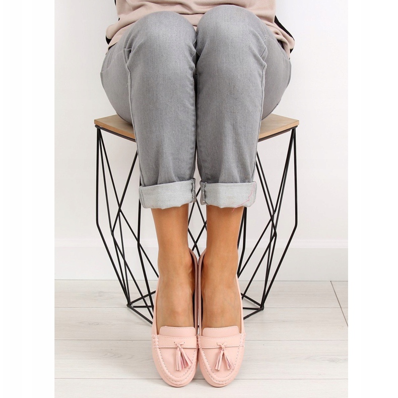 Pinkki Naisten vaaleanpunaiset housut 3147 Pinkki vaaleanpunainen 2