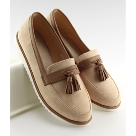 Naisten beige-loaferit 9167 Beige 1