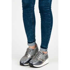 Kylie Urheilukengät glitterillä harmaa 2