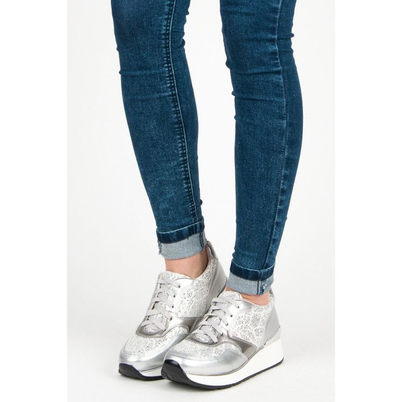 Kylie Urheilukengät glitterillä harmaa 1