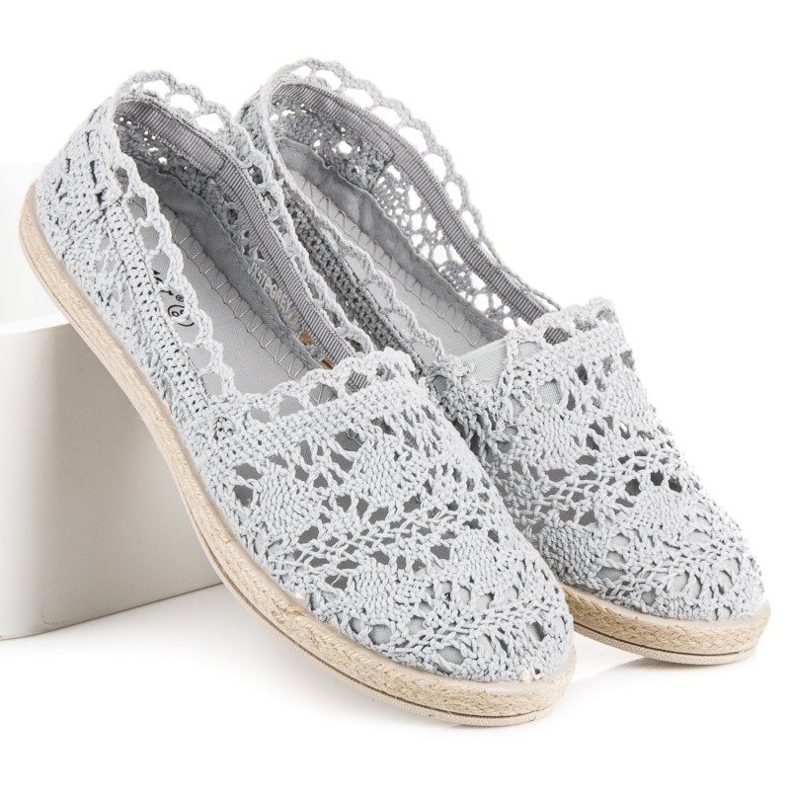 Seastar Harmaa pitsi espadrillit 1