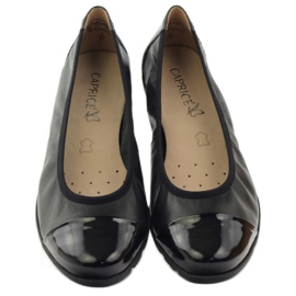 Caprice mukavat naisten balleriinit 9-22152-28 mustalla Onairin kanssa 4