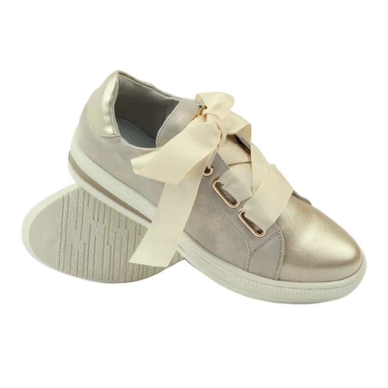 Creepers -nahkapohjaiset Filippo -kengät harmaa kultainen 3