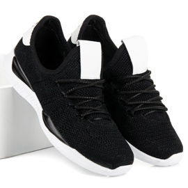 Mustat slip-on urheilukengät 2