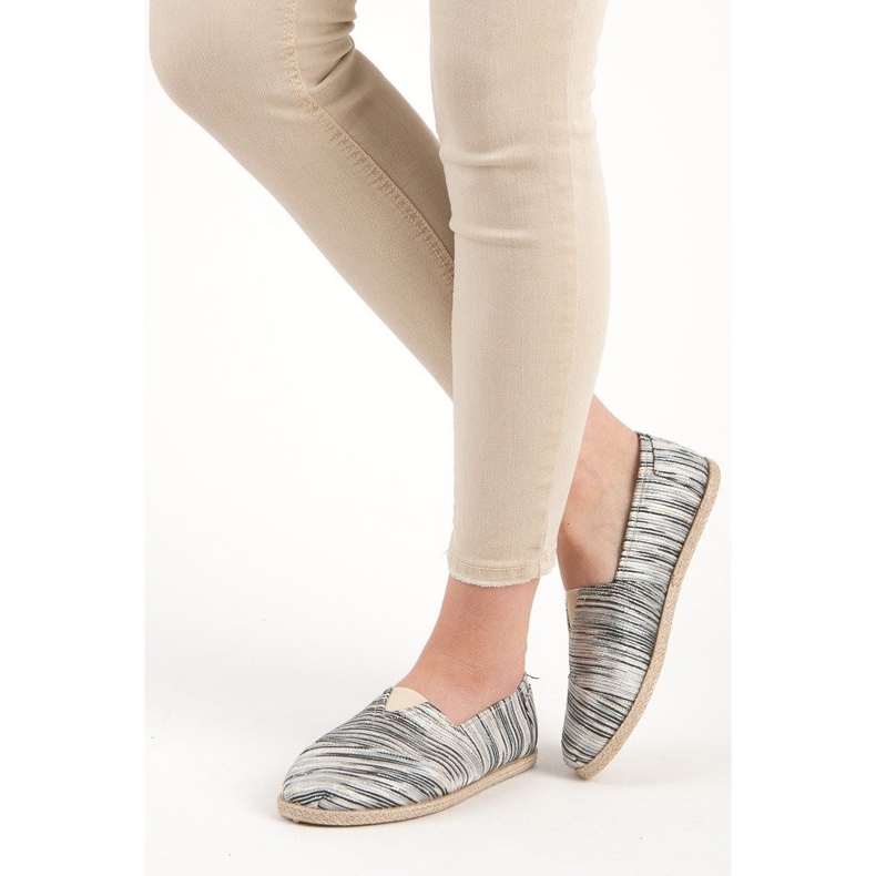 Ribbed espadrillit musta 1