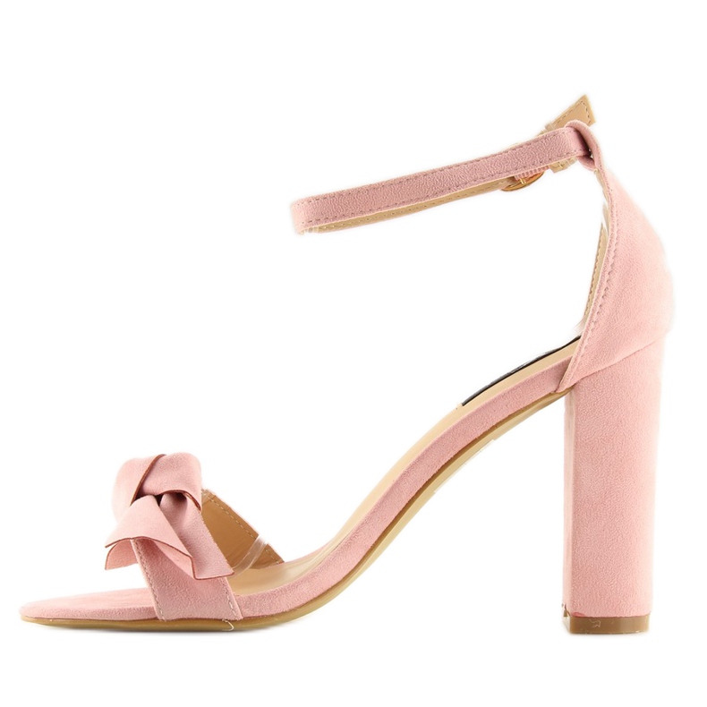 Vaaleanpunaiset korkeakorkoiset sandaalit 118-11 pinkki vaaleanpunainen 1