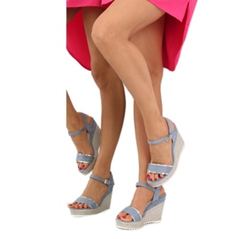 Sandaalit, espadrillit, sininen 6823 Sininen 1