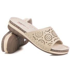 Hasby Naisten harjakattoiset tossut ruskea 1