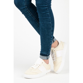 Sport Mokkanahkaiset lenkkarit keltainen 1