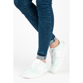 Sport Mokkanahkaiset lenkkarit valkoinen vihreä 1