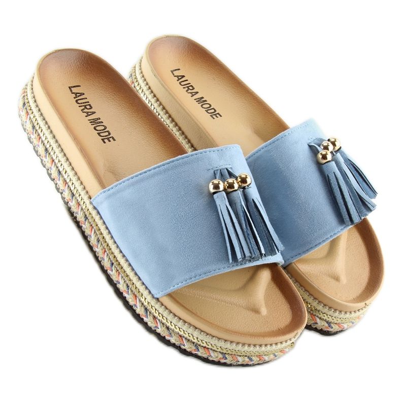 Siniset naisten tossut LS-93 LT.BLUE sininen 2