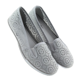 Harmaa pitsi slipony MN70 harmaa 1