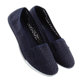 Tummansiniset pitsihousut MN70 D.BLUE laivastonsininen 1