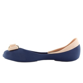 NAVY / D.BEIGE laivastonsiniset melissabalerinat tummansininen 2