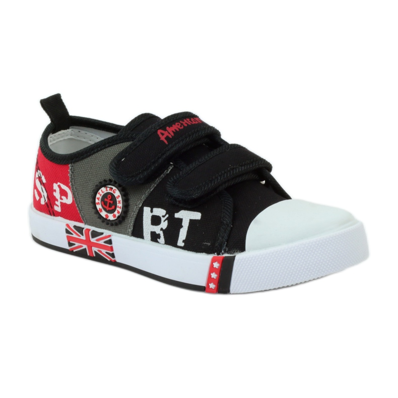 American Club Amerikkalaiset lasten tennarit nahkaiset lenkkarit punainen harmaa musta 1