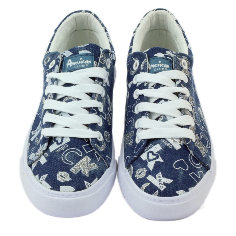 American Club Amerikkalaiset kimaltelevat denimlenkkarit laivastonsininen 4