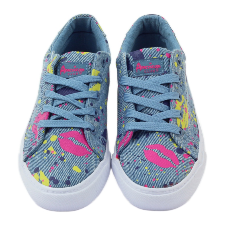 American Club Denim lenkkarit tennarit amerikkalaisessa suussa sininen 4