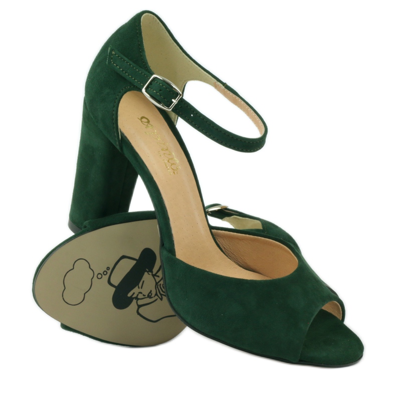 ESPINTO 246 vihreät sandaalit punainen 3