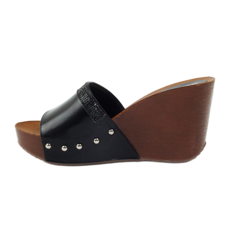 M.Daszyński Daszyński -kiilatossut, joissa kuutiomainen zirkonia musta 2