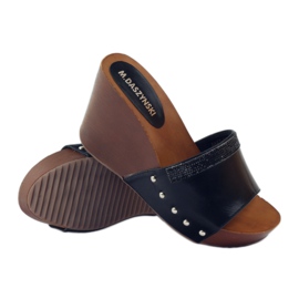 M.Daszyński Daszyński -kiilatossut, joissa kuutiomainen zirkonia musta 3