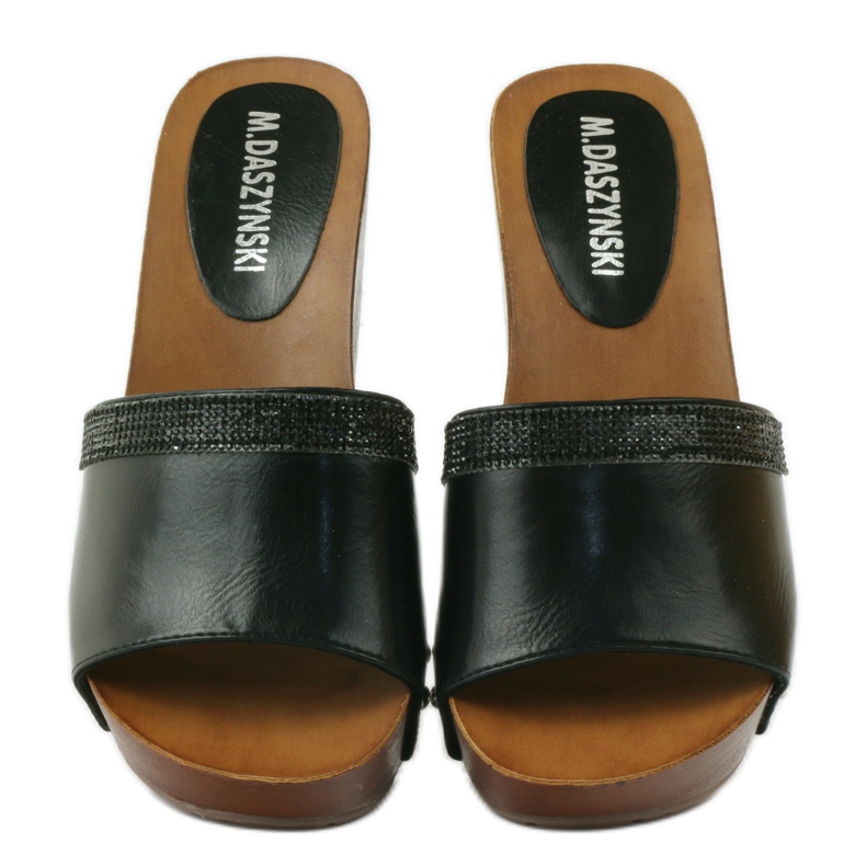 M.Daszyński Daszyński -kiilatossut, joissa kuutiomainen zirkonia musta 4