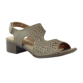 M.Daszyński Nahkasandaalit Daszyński beige 1