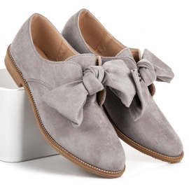 Bestelle Slip-on mokkanahka kengät harmaa 1