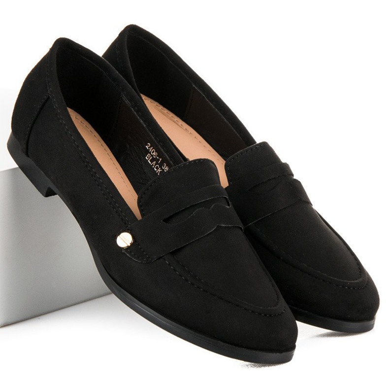 Sweet Shoes Mustat slip-on loaferit 2