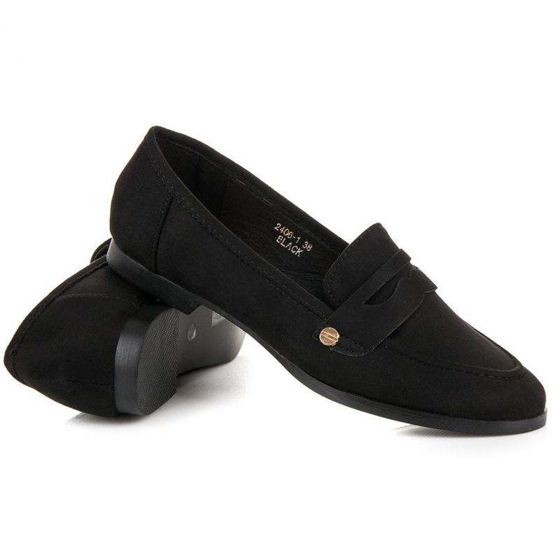 Sweet Shoes Mustat slip-on loaferit 1