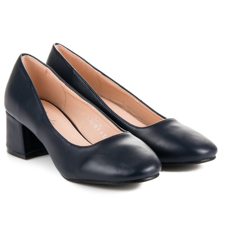 Renda Tummansiniset pumput matalilla koroilla sininen 1