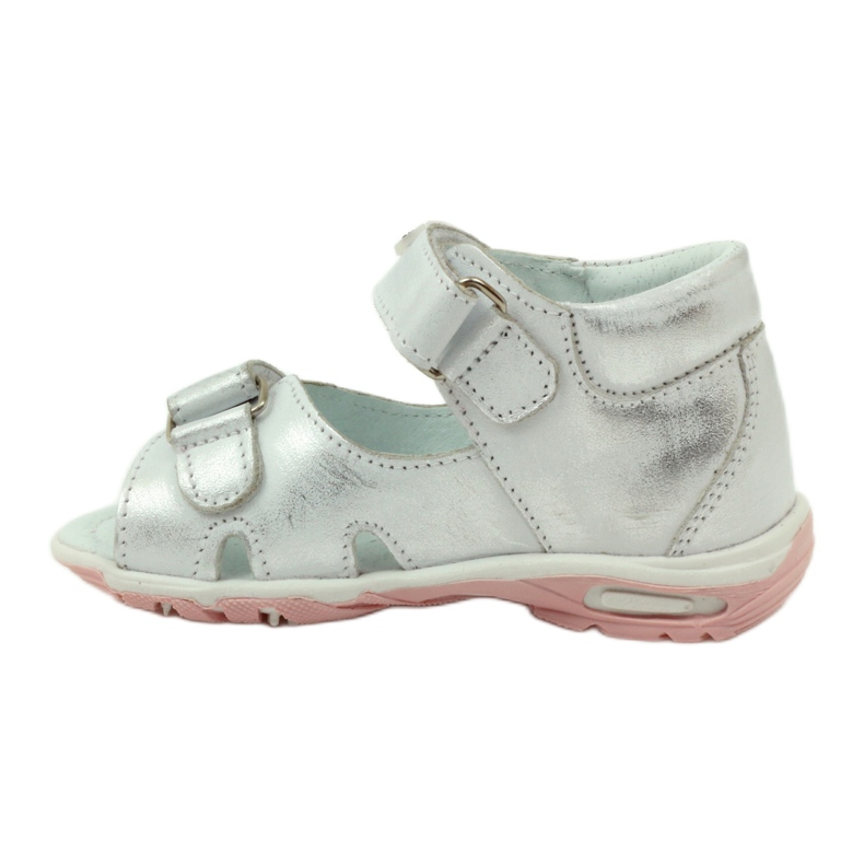 Bartuś joustavat tyttö sandaalit hopeametalliselle tarrana 2