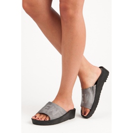 Harmaat mokkanahkaiset vinceza-tossut 2