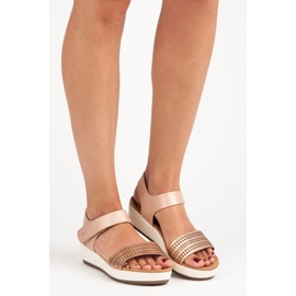 Tyylikkäät vinceza velcro -sandaalit vaaleanpunainen 1