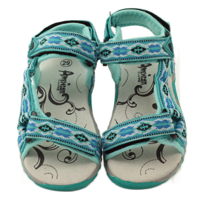 American Club Sandaalit, joissa amerikkalainen 5268-nahkaosa monivärinen 4