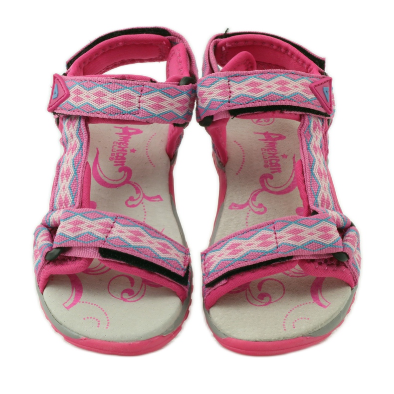 American Club Sandaalit, joissa amerikkalainen 5268-nahkaosa violetti vaaleanpunainen 4