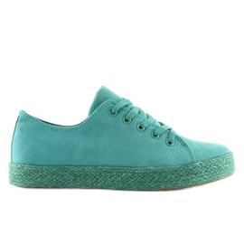 Espadrillit täysivärinen turkoosi K1830201 Azul vihreä 2