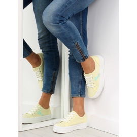 Keltaiset K1831401 Amarillon korkeapohjaiset lenkkarit keltainen 1