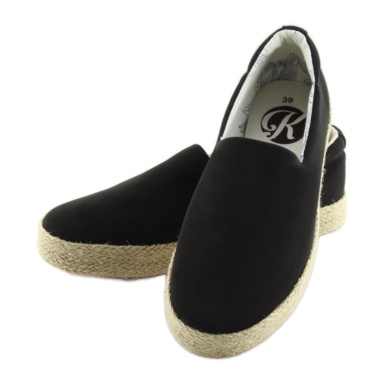 Mustat slip-on espadrillit k1833801 negro 1